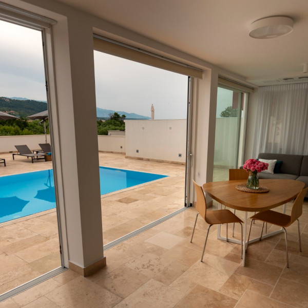 Living room, Haus Helga, Haus Helga with pool and sauna near the sea, Banjol, Rab Island, Croatia Banjol